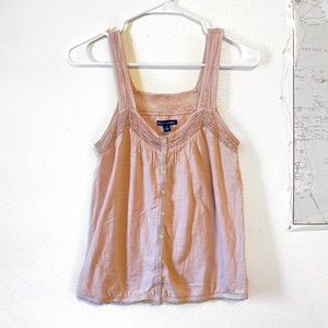 American Eagle Light Pink Tank Top